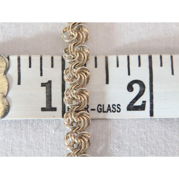 Gold Tone Intricate Chain Necklace - Picture 7 of 7